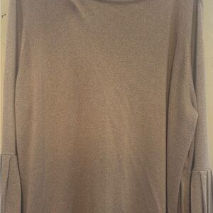 Cable & Gauge Shimmering Tan Blouse